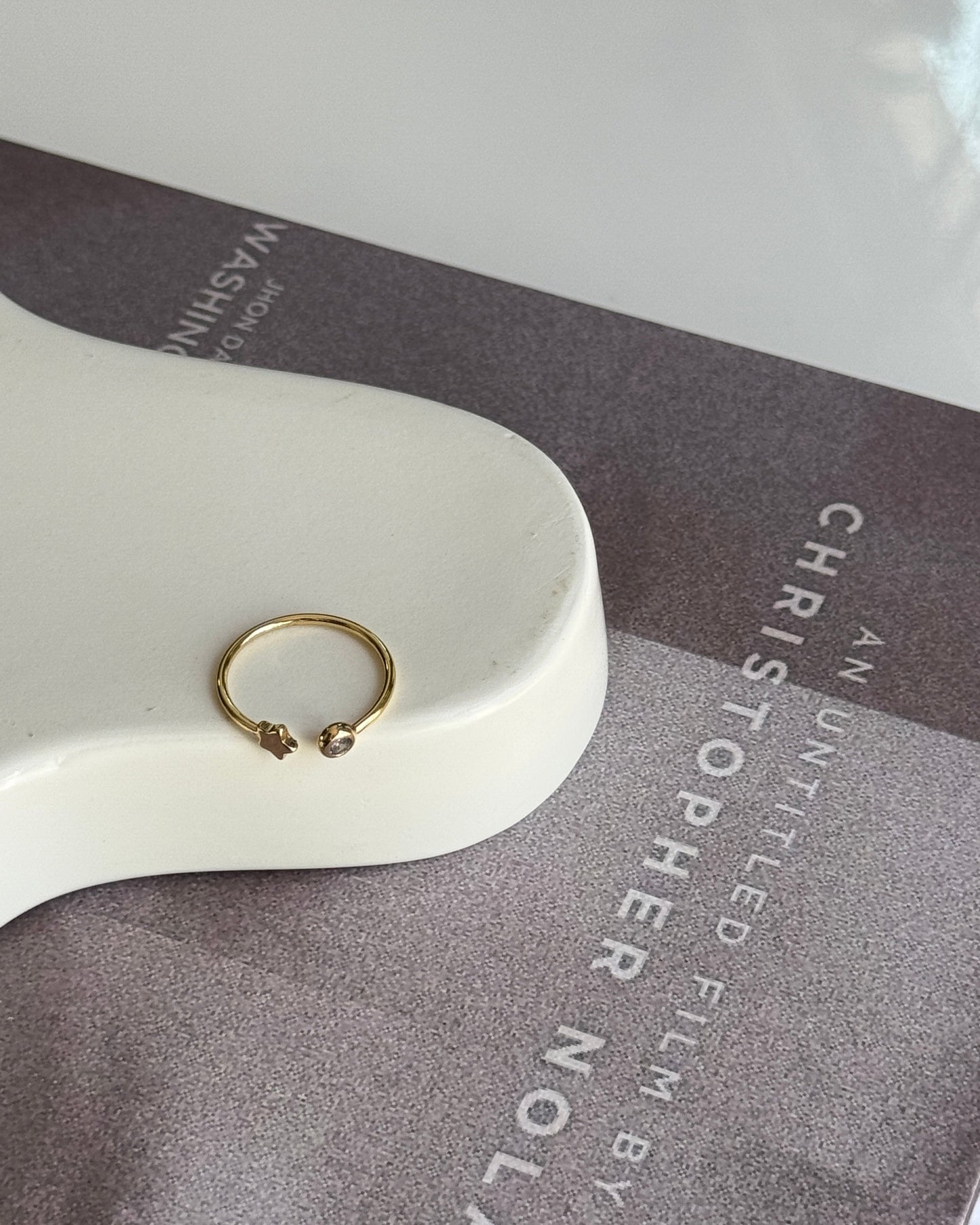 Celeste Star Adjustable Ring